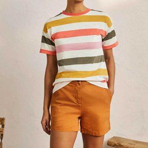 NWOT BODEN CHINO TEAK WOOD BROWN HIGH WAIST SIZE US  8